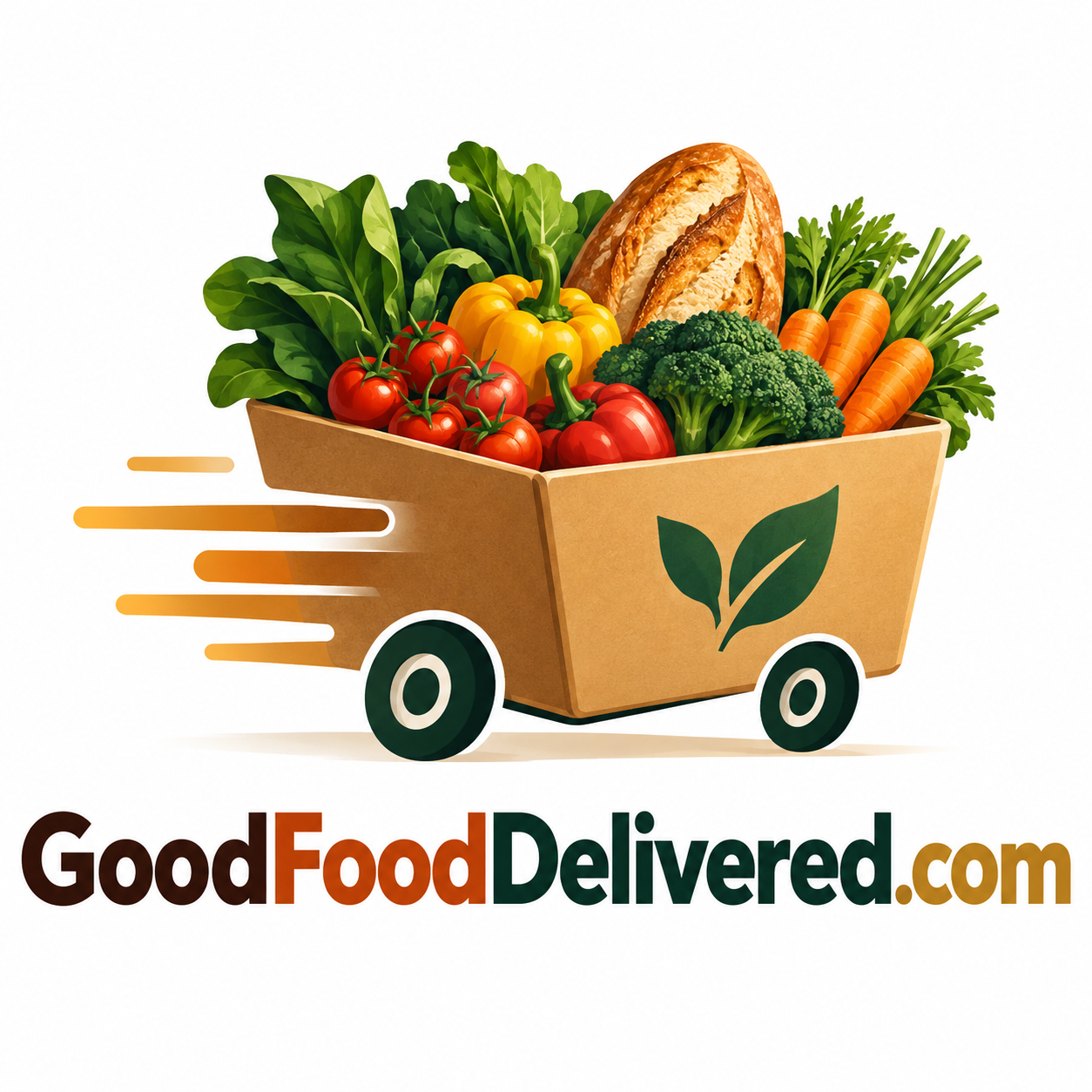 GoodFoodDelivered.com domain name artwork